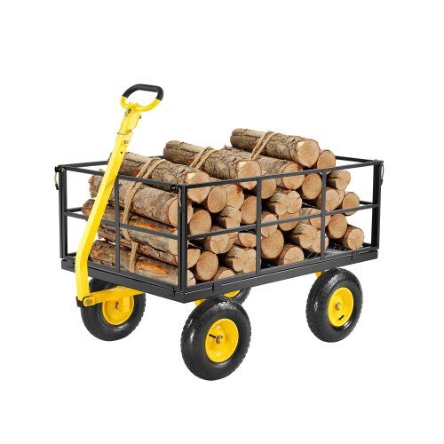 us2FZXHYTCHH1400QIBNMV02Fgoods_img-v12Fgarden-cart-m100-1.2.jpg Universalus sodo vežimėlis-karutis su nuimamais šonais, 635 kg - Image 1