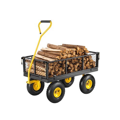 us2FZXHYTCHH500LVP7EBV02Fgoods_img-v12Fgarden-cart-m100-1.2.jpg Universalus sodo vežimėlis-karutis su nuimamais šonais, 226 kg - Image 1