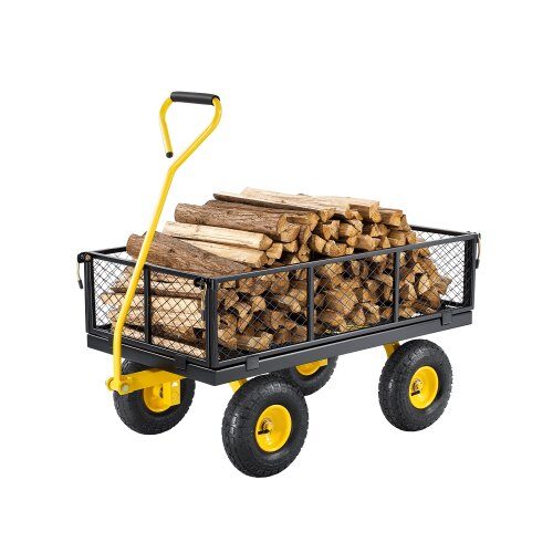 us2FZXHYTCHH900L1UA7KV02Fgoods_img-v12Fgarden-cart-m100-1.2.jpg Universalus sodo vežimėlis-karutis su nuimamais šonais, 408 kg - Image 1