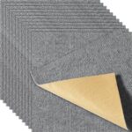 Surenkamos kiliminės plytelės su paminkštinimu, 12 vnt., šviesiai pilkos, 30,5 x 30,5 x 4,83 mm 