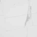 Lipnios vinilinės grindų plytelės, 990 x 60 cm, balto marmuro raštas