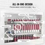 12 Kontūrų Kolektorius Grindiniam Šildymui | Plienas | Maksimalus Srautas 5 L/min - Image 3