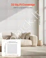 3D sienų plokštės, 12 vnt., 50x50 cm, banguotas raštas, matinės baltos - Image 5