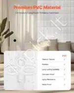 3D sienų plokštės, 33 vnt., 30x30 cm, gėlių raštas, baltos - Image 4