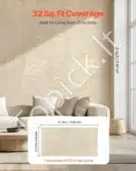 3D sienų plokštės, 4 vnt., 120x60 cm, dirbtinio akmens raštas, gelsvos - Image 5