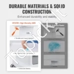 4 Aukštų Medicininis Vežimėlis Su 3 Stalčiais – ABS Medžiaga, Baltas, 50 kg Talpa, 465 x 465 x 780 mm - Image 2