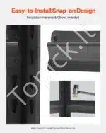 4 lygių plieninė sandėliavimo lentyna – 144,8 cm × 101,6 cm × 50,8 cm - Image 4