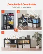 4 lygių plieninė sandėliavimo lentyna – 144,8 cm × 101,6 cm × 50,8 cm - Image 5