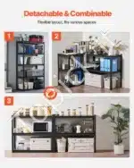 5 lygių plieninė sandėliavimo lentyna garažui, sandėliui ar dirbtuvėms – 182,9 × 101,6 × 45,7 cm - Image 5