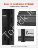 5 lygių plieninė sandėliavimo lentyna garažui, sandėliui ar dirbtuvėms – 182,9 × 121,9 × 60,9 cm - Image 4