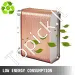 60 Plokštelių Šilumokaitis 1/2" BSP FPT (194x72x161 mm) | 316L Nerūdijantis Plienas/Varis | Aukštas Slėgis 3,0 MPa - Image 2