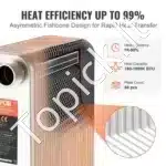 80 Plokštelių Plieno Šilumokaitis 1 1/4" MNPT (127x305x225 mm) | 316L Nerūdijantis Plienas/Varis | 780-1080 K BTU/val. Galia - Image 2