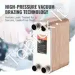 80 Plokštelių Plieno Šilumokaitis 1 1/4" MNPT (127x305x225 mm) | 316L Nerūdijantis Plienas/Varis | 780-1080 K BTU/val. Galia - Image 4