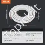 AC Mini Split Pajungimo Komplektas 7.62 m | Vario Vamzdis 6.35/12.7 mm | 12000–18000 BTU | 3 Sluoksnių Izoliacija - Image 6