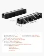 Antivibracinės Guminės Atramos (4 vnt.) 450x130x65 mm | Itin Tvirtas Pagrindas Mini Split 1000 kg - Image 7