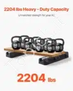 Antivibracinės Guminės Atramos (4 vnt.) 450x130x65 mm | Itin Tvirtas Pagrindas Mini Split 1000 kg - Image 2