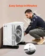 Antivibracinės Guminės Atramos (4 vnt.) 450x130x65 mm | Itin Tvirtas Pagrindas Mini Split 1000 kg - Image 3