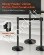 Atitvarų stulpeliai su ištraukiamomis juostomis, 4 vnt. / 2 m - Image 2