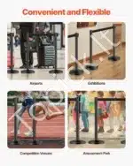 Atitvarų stulpeliai su ištraukiamomis juostomis, 4 vnt. / 2 m - Image 5