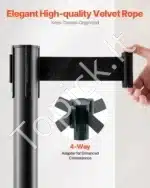 Atitvarų stulpeliai su ištraukiamomis juostomis, 4 vnt. / 2 m - Image 6