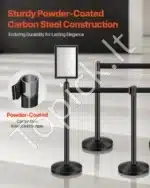 Atitvarų stulpeliai su ištraukiamomis juostomis, 8 vnt. / 2 m - Image 2