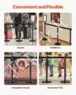 Atitvarų stulpeliai su ištraukiamomis juostomis, 8 vnt. / 2 m - Image 5