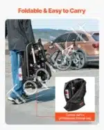 Atlenkiamas dviračių laikiklis automobiliui, ant kablio, 2 dviračiams, 36 kg - Image 4