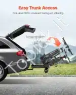 Atlenkiamas dviračių laikiklis automobiliui, ant kablio, 2 dviračiams, 36 kg - Image 5