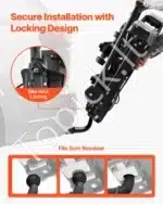 Atlenkiamas dviračių laikiklis automobiliui, ant kablio, 2 dviračiams, 36 kg - Image 6