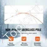 Atšvaitiniai Sniego Kuolai 50 vnt., Stiklo Pluoštas, Ø 8 mm, 122 cm - Image 3