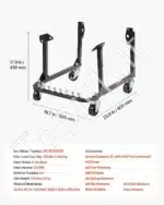 Automobilio variklio stovas / vežimėlis su ratukais, 340 kg - Image 7
