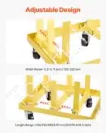 Automobilio variklio stovas / vežimėlis su ratukais, 340 kg - Image 3