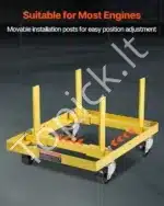 Automobilio variklio stovas / vežimėlis su ratukais, 340 kg - Image 6