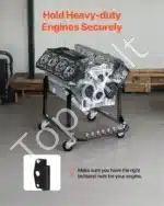 Automobilio variklio stovas / vežimėlis su ratukais, 340 kg - Image 3