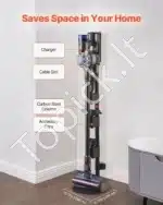 Belaidžio dulkių siurblio stovas, 298x298x1260 mm, metalinis - Image 3