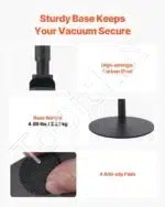 Belaidžio dulkių siurblio stovas, 298x298x1260 mm, metalinis - Image 4