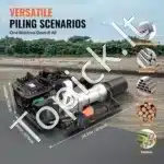 Benzininis polių kalimo kaltas, 37.77cc, 4T, su 2 galvutėmis - Image 5