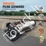 Benzininis polių kalimo kaltas, 37.77cc, 4T, su 3 galvutėmis - Image 5