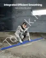 Betono lyginimo įrankis, 240 cm, su nuimamu rankenos laikikliu - Image 2