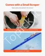 Betono lyginimo įrankis, 240 cm, su nuimamu rankenos laikikliu - Image 6