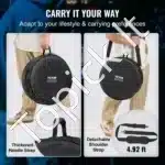 Būgnų dėklų komplektas, 5 dalys, 1680D Oxford audinys - Image 3