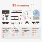 Daugiafunkcinis garinis valiklis/siurblys, 2000W, su 23 priedais - Image 2