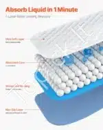 Daugkartiniai skalbiami paklotai, 10 vnt., 864 x 914,5 mm - Image 3