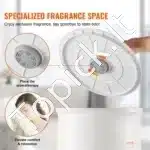 Didelės talpos rankšluosčių šildytuvas kibiras su laikmačiu, 20L, 330 x 329 x 540 mm, baltos spalvos - Image 4