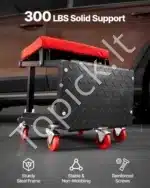 Dirbtuvių kėdė su ratukais, 42x36x44 cm / 136 kg - Image 6