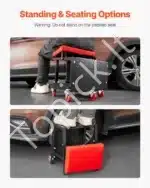 Dirbtuvių kėdė su ratukais, 42x36x44 cm / 136 kg - Image 2