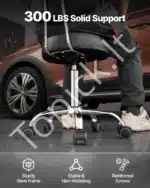 Dirbtuvių kėdė su ratukais, 51-67 cm / 136 kg - Image 6