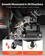 Dirbtuvių kėdė su ratukais, 55-70 cm / 136 kg - Image 4