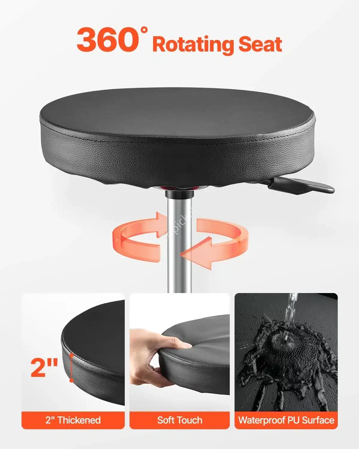 Dirbtuvių kėdė su ratukais ir daiktadežė , 42-55 cm 136 kg topick (1) Dirbtuvių kėdė su ratukais ir daiktadežė , 42-55 cm / 136 kg - Image 5