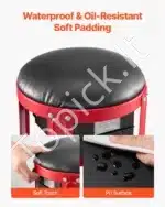 Dirbtuvių kėdė su ratukais ir daiktadežė įrankiams, 40x30x42 cm /136 kg - Image 5